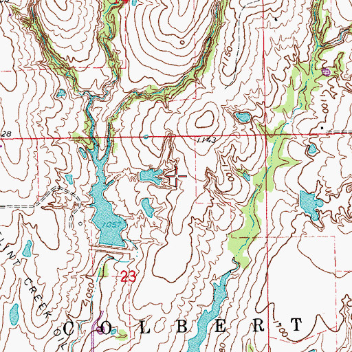 Topographic Map of Purcell Division, OK