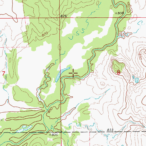 Topographic Map of Ringling Division, OK