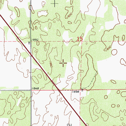 Topographic Map of Seiling Division, OK