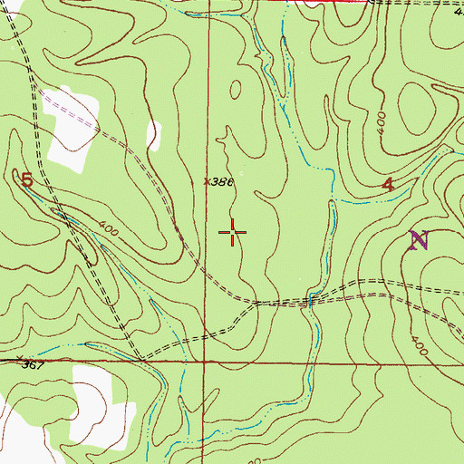 Topographic Map of Southeast McCurtain Division, OK