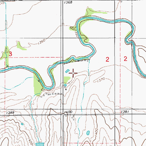 Topographic Map of Southeast Washita Division, OK