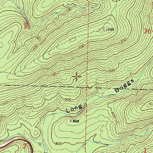Topographic Map of South Latimer Division, OK
