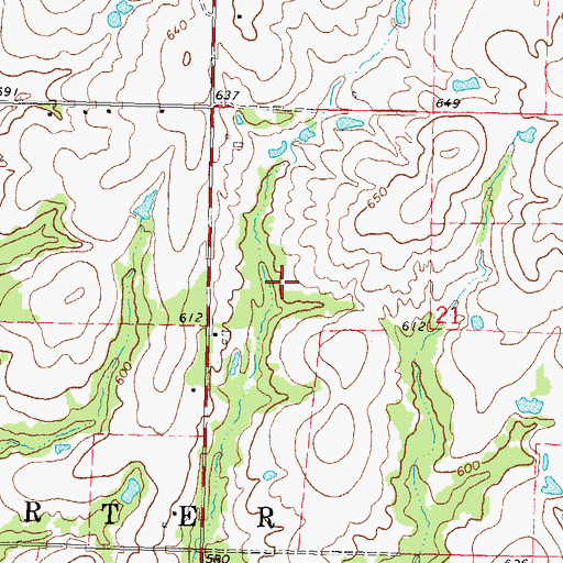 Topographic Map of South Wagoner Division, OK