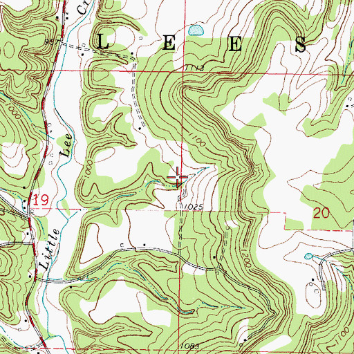Topographic Map of Stilwell East Division, OK