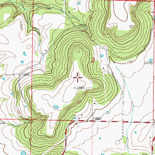Topographic Map of Stilwell West Division, OK