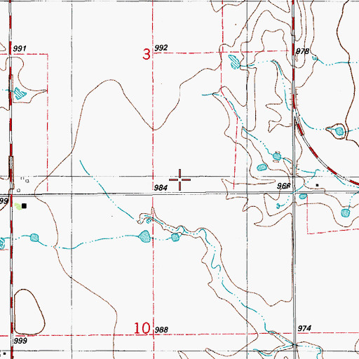 Topographic Map of Temple Division, OK