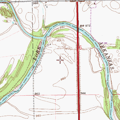 Topographic Map of Tonkawa Division, OK