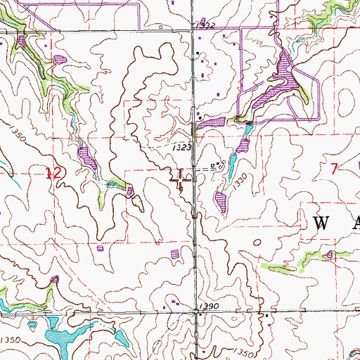 Topographic Map of Tuttle Division, OK
