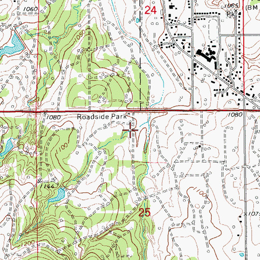 Topographic Map of Velma-Alma Division, OK