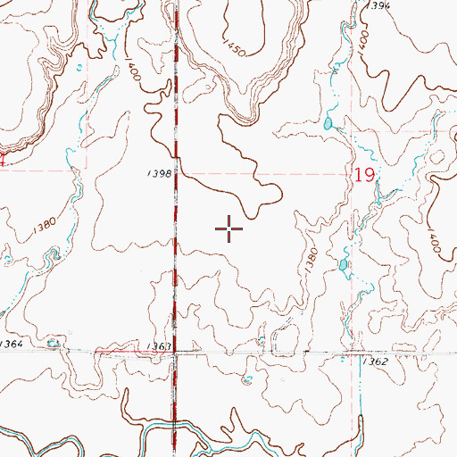 Topographic Map of West Jackson Division, OK