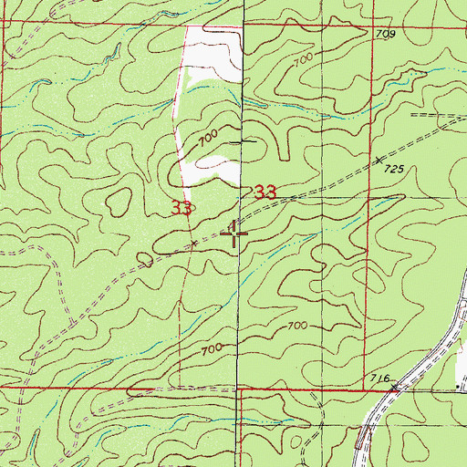 Topographic Map of Wright City Division, OK