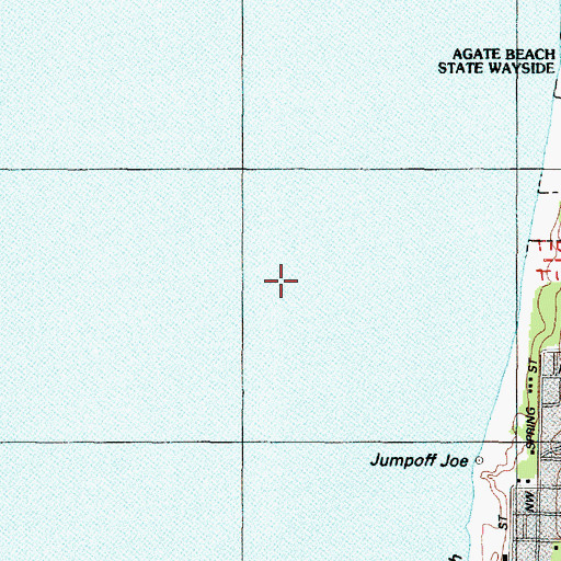 Topographic Map of Newport Division, OR