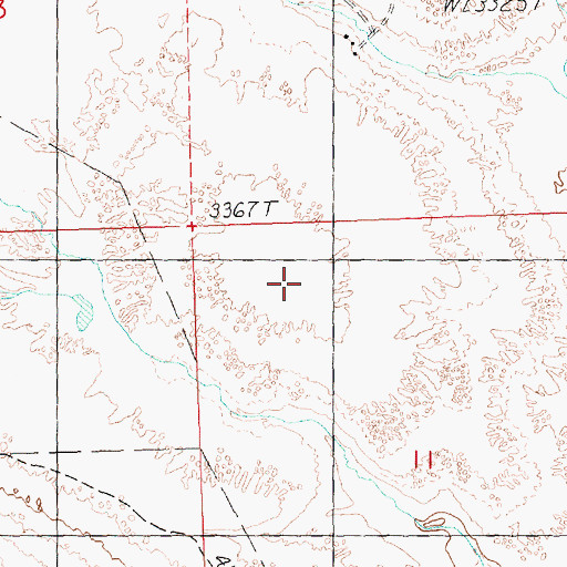 Topographic Map of Antelope Division, OR