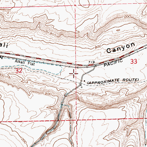 Topographic Map of Arlington Division, OR