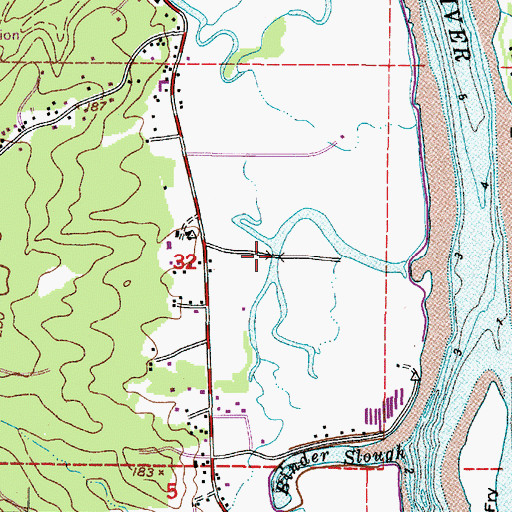 Topographic Map of Astoria Division, OR