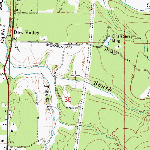 Topographic Map of Bandon Division, OR