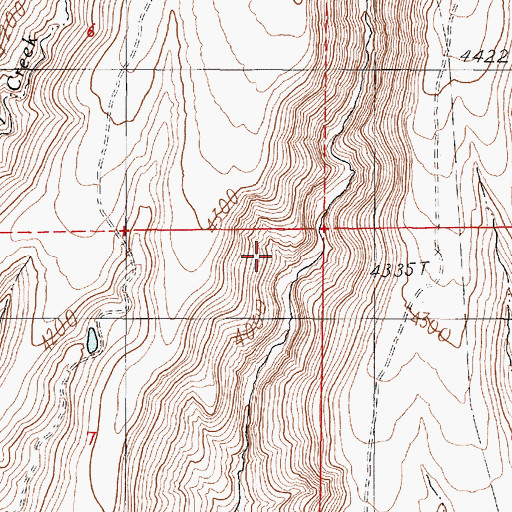 Topographic Map of Brogan Division, OR