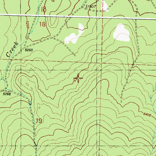 Topographic Map of Burns Division, OR