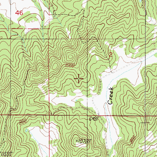 Topographic Map of Sutherlin Division, OR
