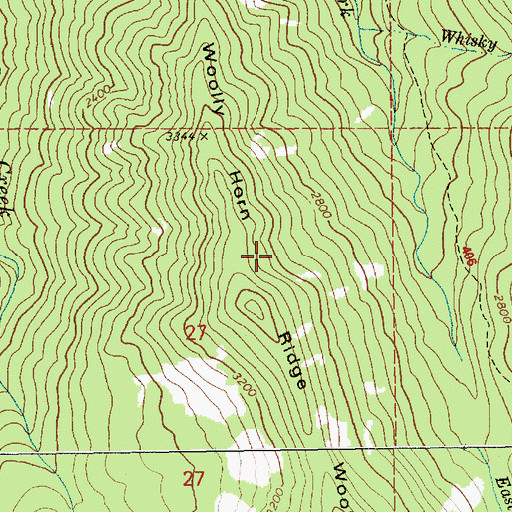 Topographic Map of Cascade Locks Division, OR