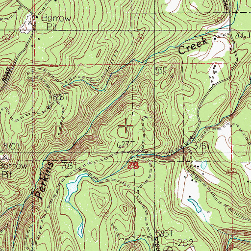 Topographic Map of Clatskanie Division, OR