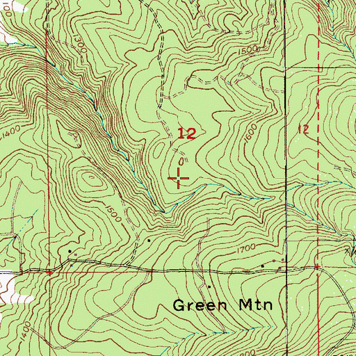 Topographic Map of Colton Division, OR