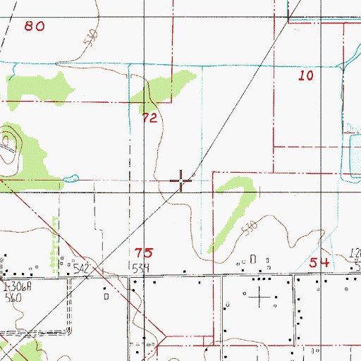 Topographic Map of Creswell Division, OR