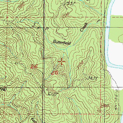 Topographic Map of Depoe Bay Division, OR