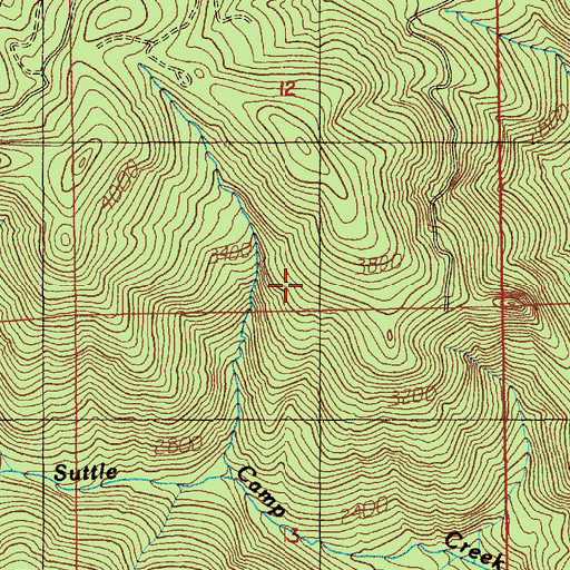 Topographic Map of East Linn Division, OR