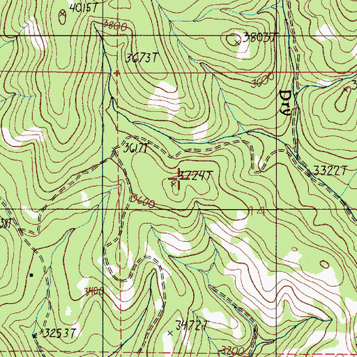 Topographic Map of Halfway Division, OR