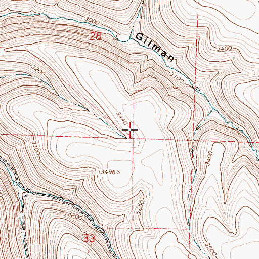 Topographic Map of Heppner Division, OR