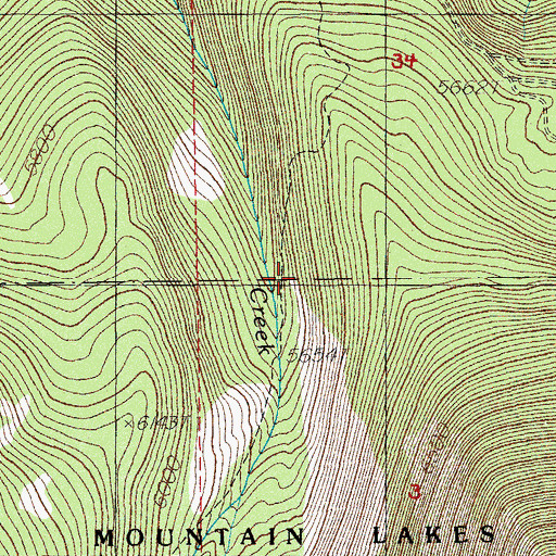 Topographic Map of Keno Division, OR