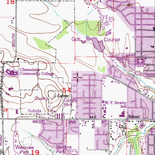Topographic Map of McMinnville Division, OR