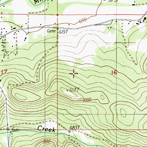 Topographic Map of Marcola Division, OR