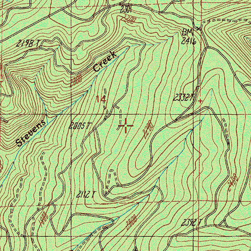 Topographic Map of Melrose Division, OR
