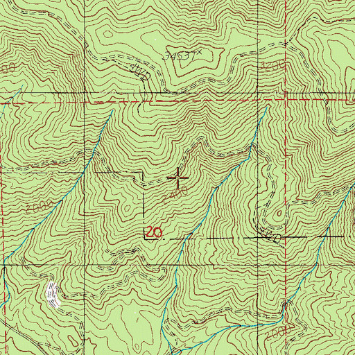 Topographic Map of Mill City Division, OR