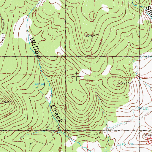 Topographic Map of Mitchell Division, OR