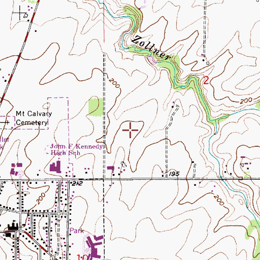 Topographic Map of Mount Angel Division, OR