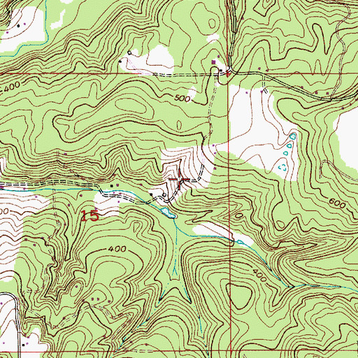 Topographic Map of Mulino Division, OR