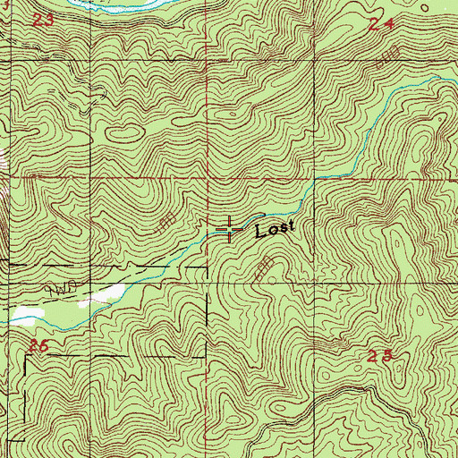 Topographic Map of Nehalem Division, OR
