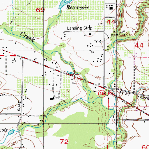 Topographic Map of Newberg Division, OR