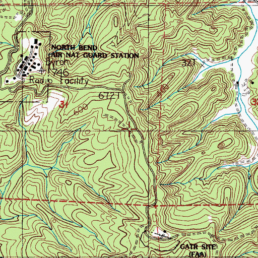 Topographic Map of North Bayside Division, OR