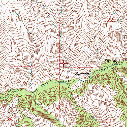 Topographic Map of Milton-Freewater Division, OR