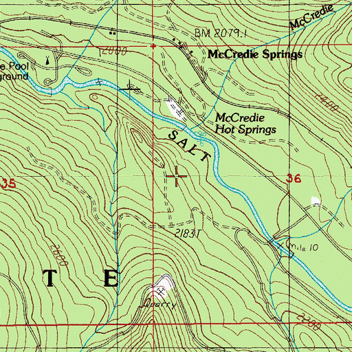 Topographic Map of Oakridge Division, OR