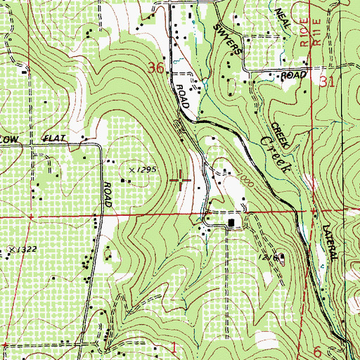 Topographic Map of Odell Division, OR