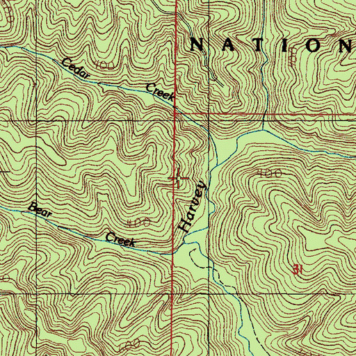 Topographic Map of Reedsport Division, OR