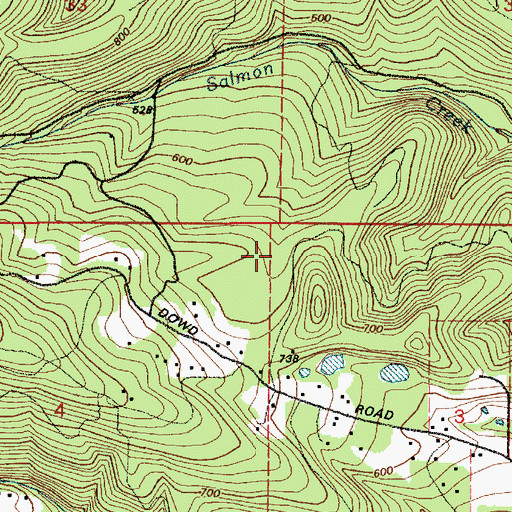 Topographic Map of Saint Helens Division, OR