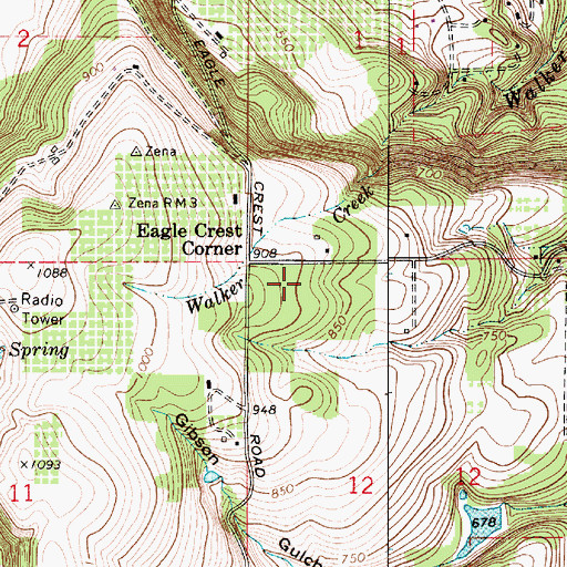 Topographic Map of Salem Division, OR