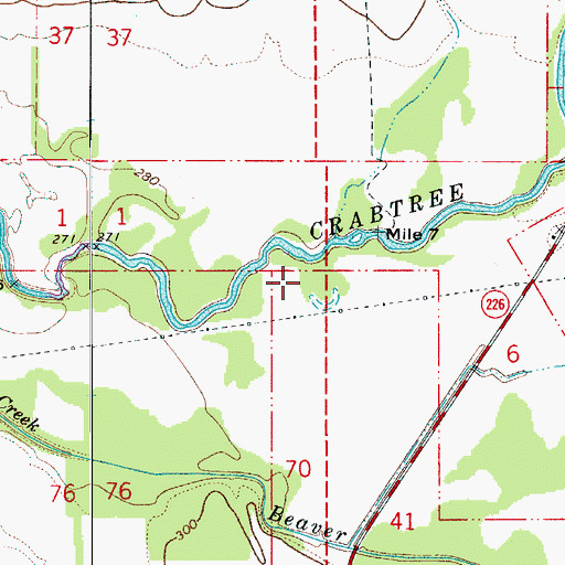 Topographic Map of Scio-Lacomb Division, OR