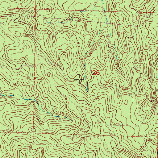 Topographic Map of Seaside Division, OR